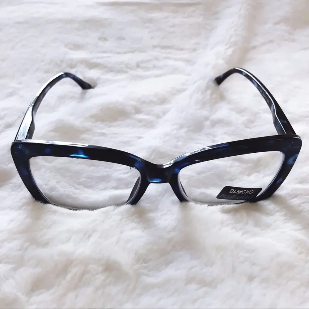Grace Black & Blue Computer Blue Light Glasses